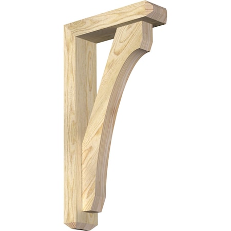 Legacy Craftsman Rough Sawn Bracket W/ Offset Brace, Douglas Fir, 4W X 14D X 26H